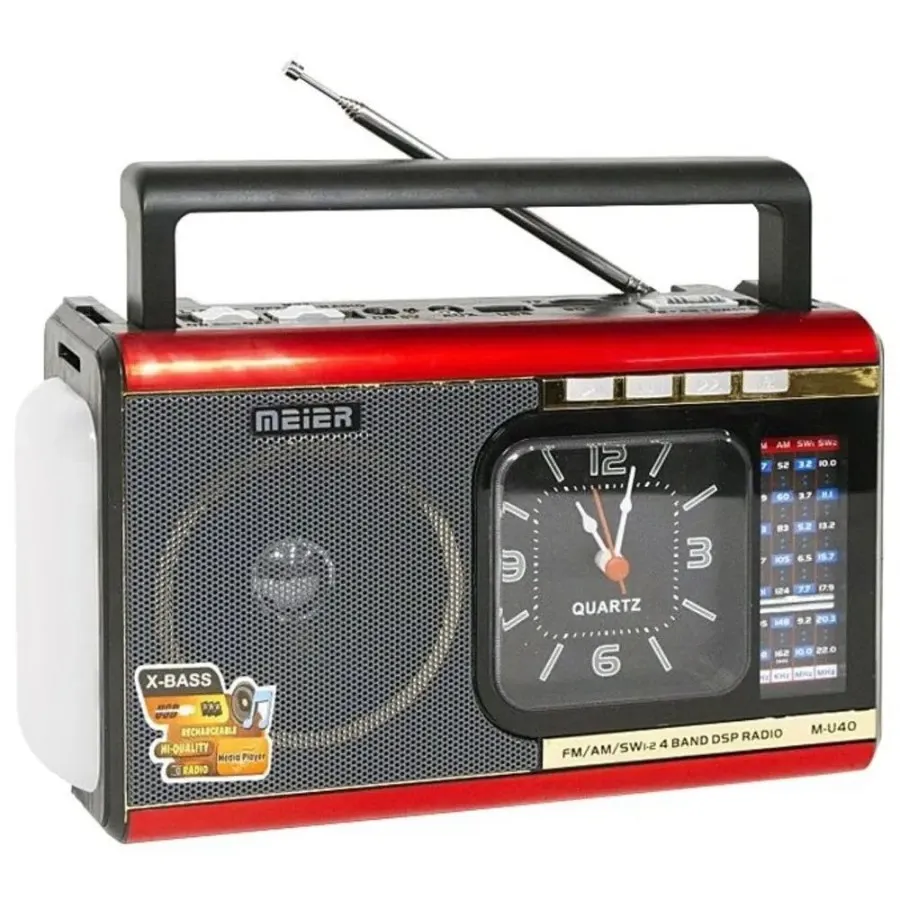 radio-meier-m40bt-bluetooth-face-vayno-tunisie Radio Bluetooth MEIER M-40BT avec horloge analogique