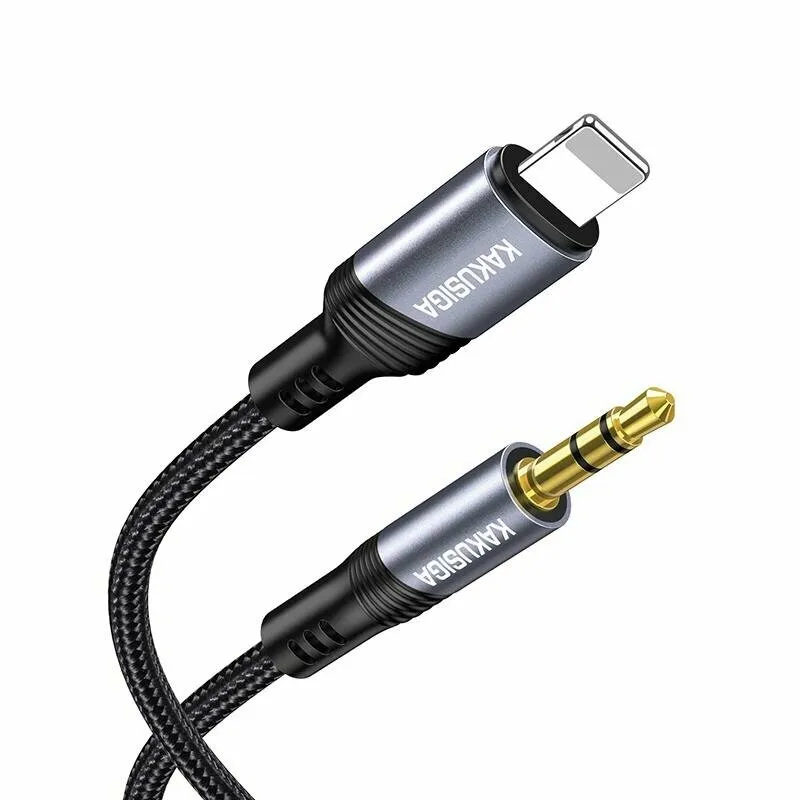 cable-aux-lightning-ksc-894-kakusiga Câble audio Kakusiga KSC-894 Lightning vers Jack 3.5mm.