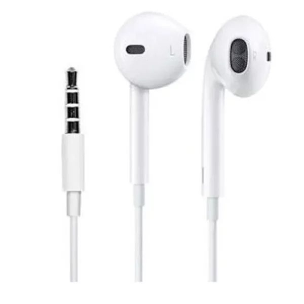 Écouteur kit main libre T4 blanc avec micro intégré et câble Jack 3.5mm